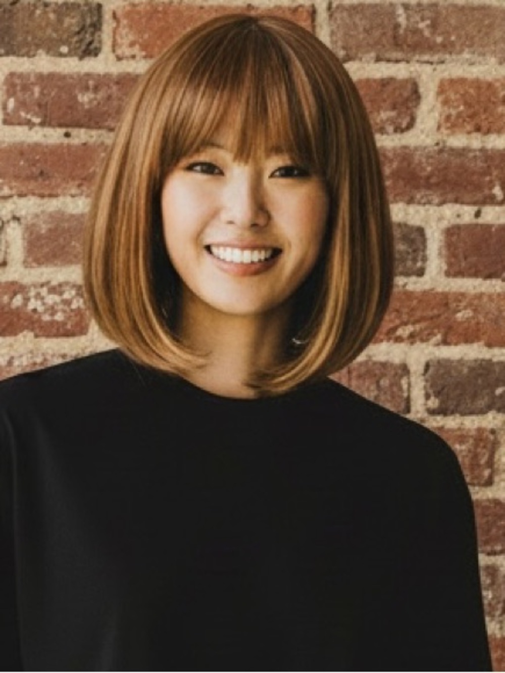 NWOT Brown Bob Wig with Caramel Highlights